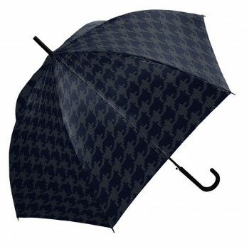 中谷 傘 エンボス千鳥格子 ネイビー 65cm 紺 長傘 紳士 男性 シンプル おしゃれ 414-036【お寄せ品、返品キャンセル不可。欠品終売時連絡あり】