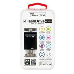 Photofast i-FlashDrive EVO for iOS&Mac/PC Apple社認定 LightningUSBメモリー 16GB IFDEVO16GB【取り寄せ品キャンセル返品不可、割引不可】