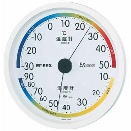 EMPEX 温度・湿度計 エスパス 温度・湿度計 壁掛用 TM-2331 ホワイト【楽天倉庫直送h】【突然終了欠品あり】