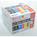 ワールドビジネスサプライ Luna Life キヤノン用 互換インクカートリッジ BCI-326+325/6MP 6本セット LN CA325+326/6P【割...