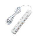 【5個セット】エレコム 省エネタップ/無灯個別スイッチ/雷ガード付/6個口/5m/ホワイト T-K5B-2650WHX5【割引不可、取り寄せ品キャンセル返品不可、突然終了欠品あり】
