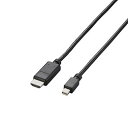 【5個セット】エレコム Mini DisplayPort-HDMI変換ケーブル/3m/ブラック AD-MDPHDMI30BKX5【割引不可、取り寄せ品キャンセル返品不可、突然終了欠品あり】(2)