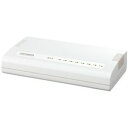 IOデータ 100BASE-TX/10BASE-Te対応 8ポート レイヤー2スイッチングハブ ホワイト ETX-ESH08WC【楽天倉庫直送h】【突然終了欠品あり】