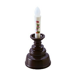 旭電機化成 安心の絵ろうそくミニ ブラウン 8127831【楽天倉庫直送h】【突然終了欠品あり】