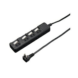 YAZAWA 雷ガード付4個口節電タップ0.3mブラックH8KS4403BK【楽天倉庫直送h】【突然終了欠品あり】