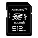 HIDISC SDXCJ[h 512GB UHS-I Class10 U3/V30Ή HDSDX512GCL10UIJP3yyVqɒhzyˑRIiz