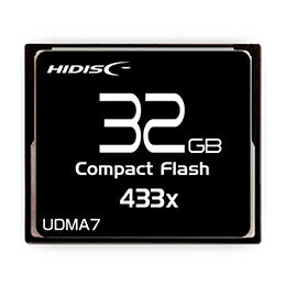 HIDISC CFカード 32GB 433x Read65MB/s MLCチップ搭載 HDCF32G433XJP3【楽天倉庫直送h】【突然終了欠品あり】