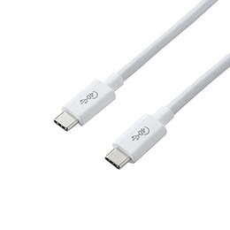 エレコム USB4ケーブル/C-Cタイプ/認証品/PD対応/40Gbps/0.8m/ホワイト USB4-CC5P08WH【楽天倉庫直送h】【突然終了欠品あり】