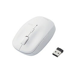 エレコム BlueLEDマウス/無線/5ボタン/抗菌/ホワイト M-BL21DBKWH【楽天倉庫直送h】【突然終了欠品あり】