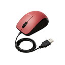 エレコム BlueLEDマウス/有線/3ボタン/サイドラバー/抗菌/レッド M-BL27UBKRD【楽天倉庫直送h】【突然終了欠品あり】(2)