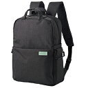 エレコム カメラバッグ リュック オフトコ off toco 2way 撥水加工 ワンタッチ開閉 14インチPC収納 ペットボトルバンド ブラック DGB-S0...