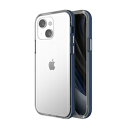 motomo INO Achrome Shield Case for iPhone 13 Iron Blue MT21561i13BLysA񂹕iLZԕisAˑRIiz