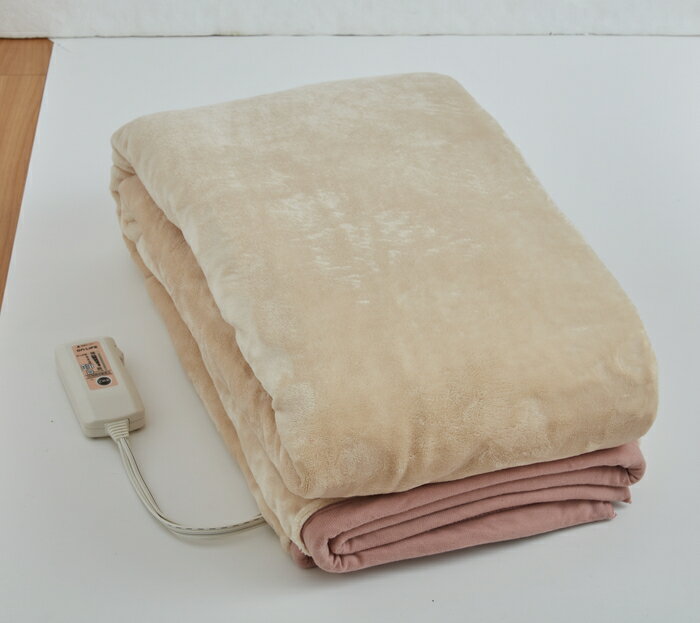 【直送品・ヘルシ価格】フランネル電気毛布 OLK-M340 セミダブルサイズ相当 掛け敷き兼用 手洗い可能