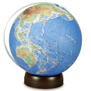 【直送品】【大感謝価格 】昭和カートン 無軸台座式地球儀 地勢図タイプ 26-TBP-OP 直径26×高さ30cm 450g