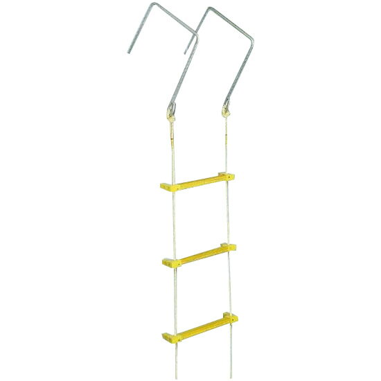 【直送品】八ツ矢工業(YATSUYA) 縄はしご 大カギ付 5m 12030【お寄せ品、返品キャンセル不可、割引不可品】