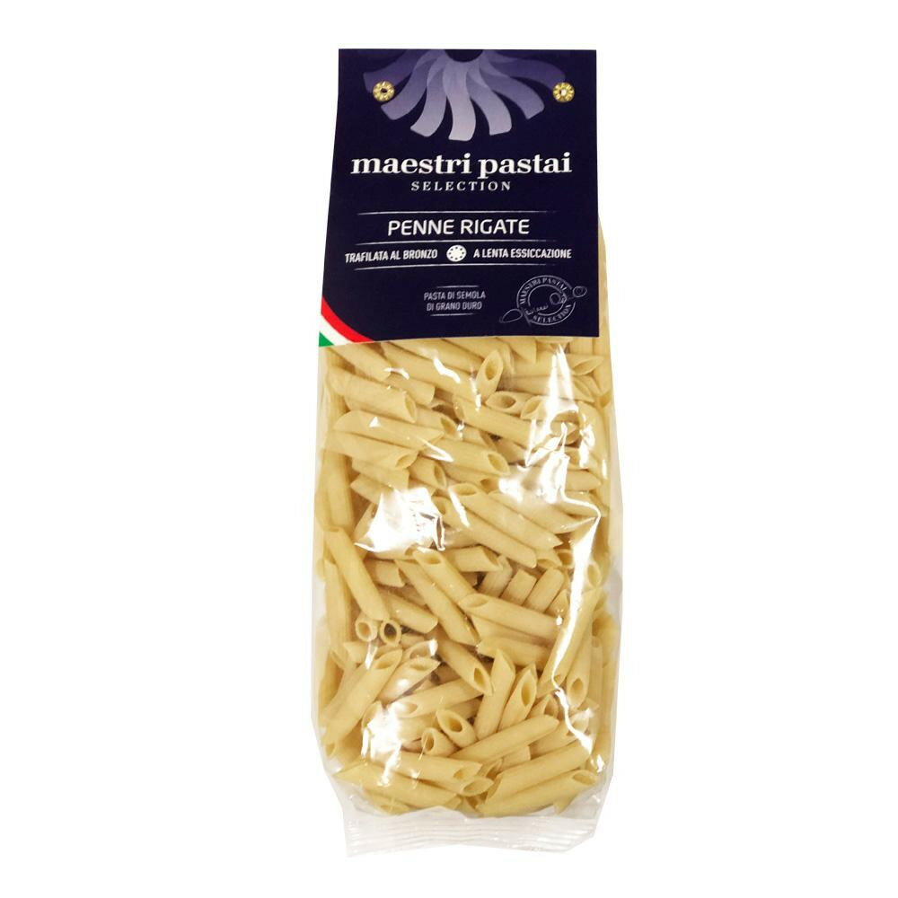 【直送品】ボーアンドボン マエストゥリパスタ ペンネリガーテ 500g×12袋【お寄せ品、返品キャンセル不可、割引不可品】