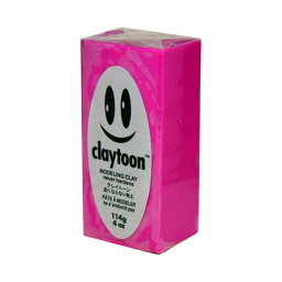 【直送品】MODELING CLAY(モデリングクレイ)　claytoon(クレイトーン)　カラー油粘土　マゼンダ　1/4bar(1/4Pound)　6個セット【お寄せ品、返品キャンセル不可、割引不可品】