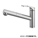 【直送品】三栄 SANEI シングルワンホールスプレー混合栓(省施工ナット付) 寒冷地用 K87501JK-U-13【お寄せ品、返品キャンセル不可、割引不可品】