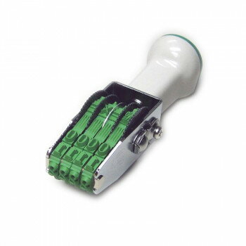 テクノタッチ回転印 欧文4連(明朝体) 3号 TK-034【お寄せ品、返品キャンセル不可。沖縄不可。欠品終売時連絡あり】