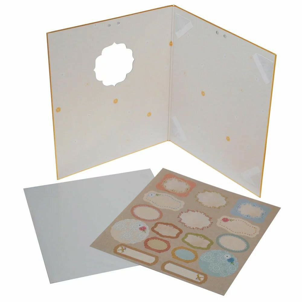 ゼットアンドケイ ピタット色紙 62-110 ステッチベージュ【お寄せ品、返品キャンセル不可。沖縄不可。欠品終売時連絡あり】