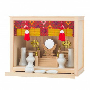 神棚の里 箱宮神棚セット 皐月 13号 神具セット付き【お寄せ品、返品キャンセル不可。沖縄不可。欠品終売時連絡あり】