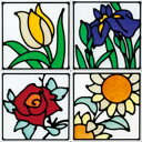 【直送品・大感謝価格 】Pretty Series プリティーシリーズ KGミニステンドグラス 200×200mm
