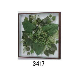 大感謝価格 薄型インテリアグリーン 3417 直送品。代引不可・同梱不可・返品キャンセル・割引不可 観葉植物 壁掛け ディスプレイ 額装 飾る 雑貨 グッズ 薄型インテリアグリーン 3417送料無料