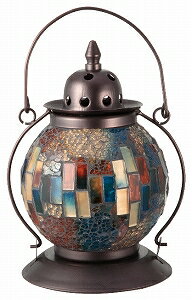 【直送品・大感謝価格 】モザイクランプ クリムト ランタン型 ブルー/レッド/イエロー/グリーン