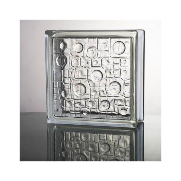 6個セット ガラスブロック 厚み80mmクリア色雨 欠品終了あり。直送品。代引不可・同梱不可・返品キャン..