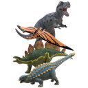 【直送品 大感謝価格 】ビニールモデル個性派恐竜4体セット(70667-70671-70672-70688)
