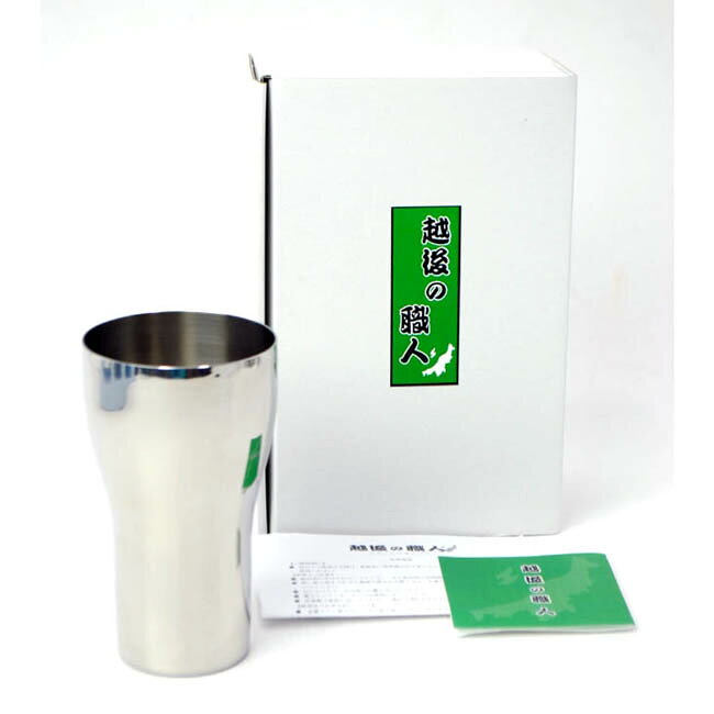【越後の職人 ステンレスタンブラー 300ml 39070】はコチラ 【越後の職人 ステンレスタンブラー 300ml 2個セット】はコチラ 【越後の職人 ステンレスタンブラー 350ml 39071】はコチラ 【越後の職人 ステンレスタンブラー 440ml 39072】はコチラ 越後の職人 ステンレスタンブラー 440ml DX 39073 コップ 食器 キッチン 雑貨 グッズ 【サイズ】 φ77×135mm（底部φ54mm） 【板厚】 1mm 【重量】 142g 【容量】 440ml 【材質】 18-8ステンレス 【原産国】 日本 越後の職人 ステンレスタンブラー 440ml DX 39073 コップ 食器 キッチン 雑貨 グッズ 商品特徴一覧 タンブラー：ステンレス：カップ：キッチンウェア：テーブルウェア：飲む：飲める：飲み物：飲物：継ぎ目：食卓：テーブル：卓上：台所：クッキング：料理：調理：準備：通信販売：通販：販売：買う：購入：お店：売っている：ショッピング 広告文責　(有)パルス　048-551-7965 通常、土日祝日を除く1週間以内に出荷の予定ですが万が一欠品やメーカー終了の場合は別途メールにてご連絡いたします 広告文責　(有)パルス　048-551-7965　記載【越後の職人 ステンレスタンブラー 440ml DX 39073】コップ 食器 キッチン 雑貨 グッズ『越後の職人 ステンレスタンブラー 440ml DX 39073』 越後の職人 ステンレスタンブラー 440ml DX 39073 コップ 食器 キッチン 雑貨 グッズ 継ぎ目のないステンレス製のタンブラー♪ 職人による鏡面仕上げで見た目も美しく、 手に馴染みやすい形状です。 越後の職人 ステンレスタンブラー 440ml DX 39073 コップ 食器 キッチン 雑貨 グッズ コップ 食器 キッチン 雑貨 グッズ