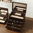 大感謝価格 Wooden Case(ウッデン・ケース) 木製ジュエルケース(3ツ引) 17-806 (346シリーズ) 直送品。代引不可・同梱不可・返品キャンセ...