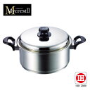 大感謝価格 Mycrest(マイクレスト) ステンレス両手鍋 24cm MT-24W (229シリーズ) 直送品。代引不可・返品キャンセル割引不可 両手鍋 深型...