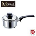 大感謝価格 Mycrest(マイクレスト) ステンレス片手鍋 14cm MT-14S (229シリーズ) 直送品。代引不可・返品キャンセル割引不可 深型 調理器...
