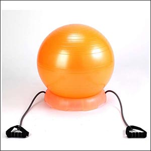 【大感謝価格 】ALINCO(アルインコ) エクササイズボール55セット EXG124DX バランスボール 直径55cm オレンジ
