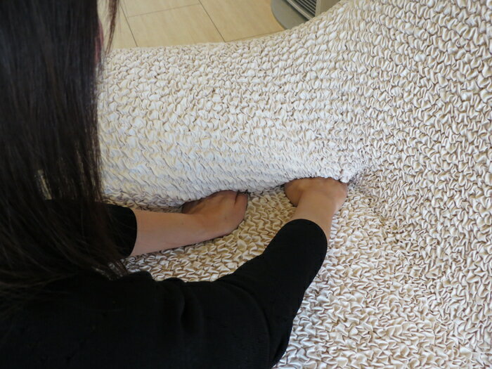 【直送品・大感謝価格】手触り抜群 イタリア製 マイクロファイバーソファカバー microfibra 4人掛用 W210-240cm [3]