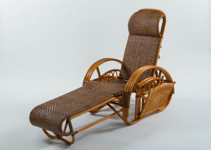 【直送品・大感謝価格】ラタンリクライナー GNM51 W60〜84×D90〜185×H102cm SH30〜36cm 座高高30〜36cm