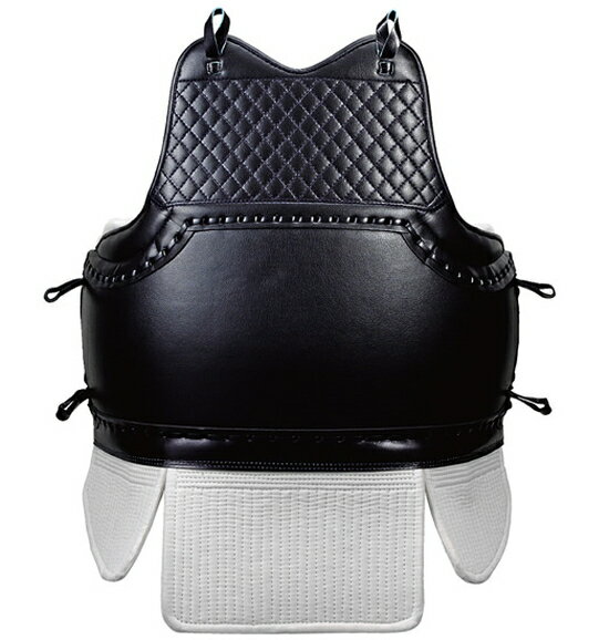 【直送品・大感謝価格】日本拳法防具 日本拳法用 一体胴(白紐付) 大人用 N-10 胴合・特殊スポンジ入 明倫産業