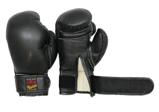 【直送品・大感謝価格】日本拳法防具 日本拳法グローブ(黒) 6オンス 少年用MT式(マジックテープ式) N-20 明倫産業