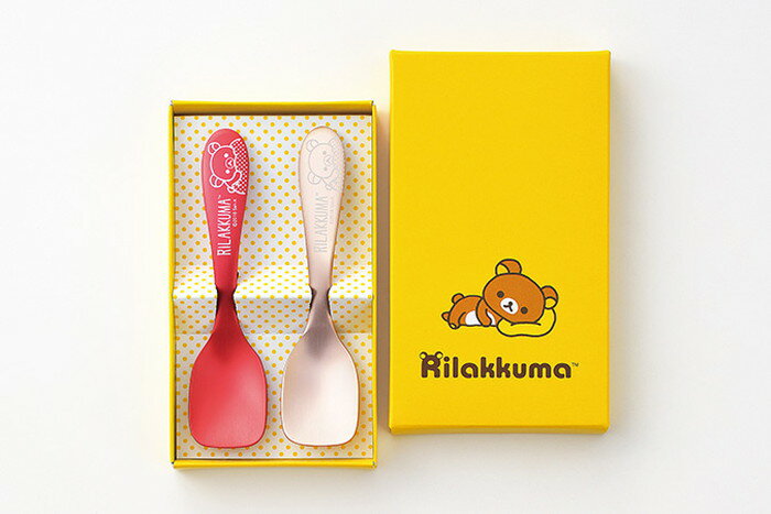 【直送品・大感謝価格】リラックマ アイスクリームスプーン2pc レッド＆ピンク RK-100RP 2020STAGE GIFT CATALOG 229シリーズ