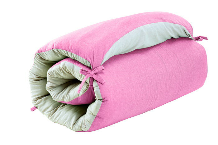 【直送品】しっかりごろ寝長座ぶとん! 圧縮 ピンク/カーキ 080785/080786 70×180cm 日本製【ヘルシ価格】インテリア 寝具 敷布団 安眠グッズ