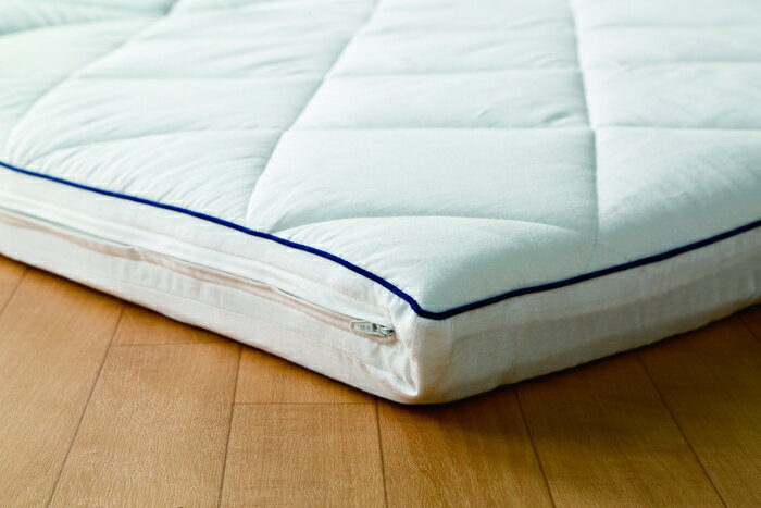 【直送品】3つ折りバランスタイプ敷きふとん シングル ホワイト 100×200cm【ヘルシ価格】インテリア 寝具 布団 安眠 睡眠 就寝 2