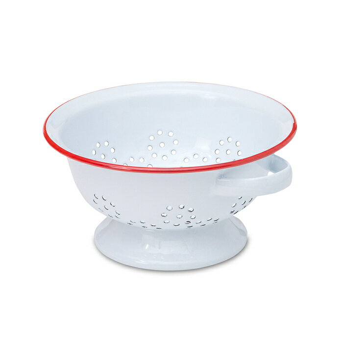 【直送品】POMEL コランダーS レッド/ホワイト/ブルー W23×D21×H10.5 POMEL ホーローシリーズ【ヘルシ価格】キッチン用品 食器 皿 プレート ランチ