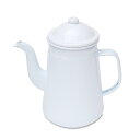 【直送品】POMEL コーヒーポット ホワイト/ブラック W20×D12×H21 1300cc POMEL ホーローシリーズ【ヘルシ価格】キッチン用品 食器 コ...