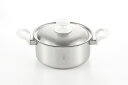 【直送品】BON 2層鋼両手鍋20cm BO-03 0307048 337×217×148mm 1230g 3200ml 深さ100mm 2022 STAGE ...