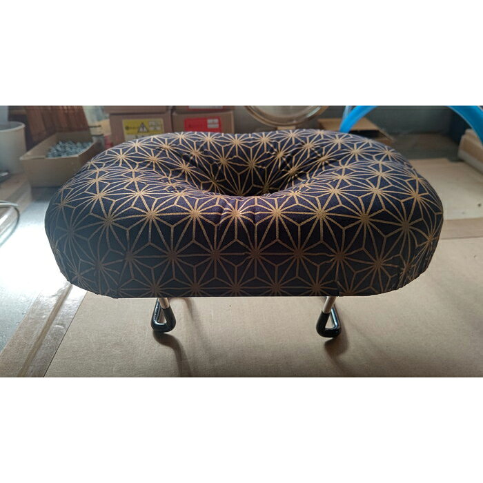 【直送品】らくらく正座椅子 ワンタッチ式 E-9 袋付 赤金/黒金/花柄/エンジ 18×28×...