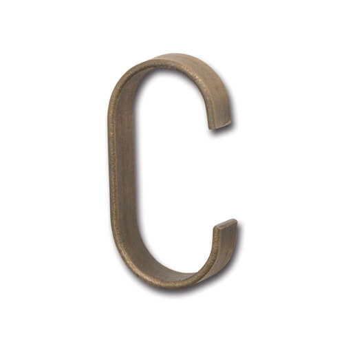 【6個セット】【直送品】CフックL アンティークゴールド 63178 W3×D1×H6.5 POSH LIVING 2022 Collection PARTS 291シリーズ【ヘルシ価格】日用品雑貨 生活雑貨 収納用品 フック S字フック