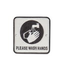 【直送品】アイアンプレート WASH HANDS 63419 W13.5×D0.5×H13.5 POSH LIVING 2022 Collection HOME DECO 291シリーズ【ヘルシ価格】インテリア インテリア小物 サインプレート ドアサイン