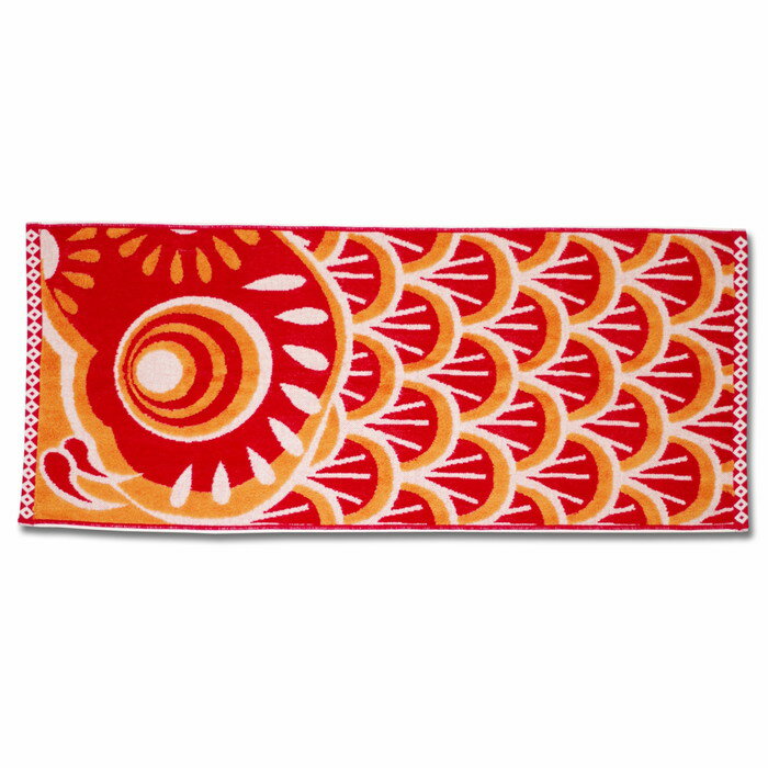 【直送品】今治タオル フェイスタオル 赤/青 114195/113693 タテ33cm×ヨコ81cm 綿100%こい屋 Koinobori【ヘルシ価格】日用品雑...