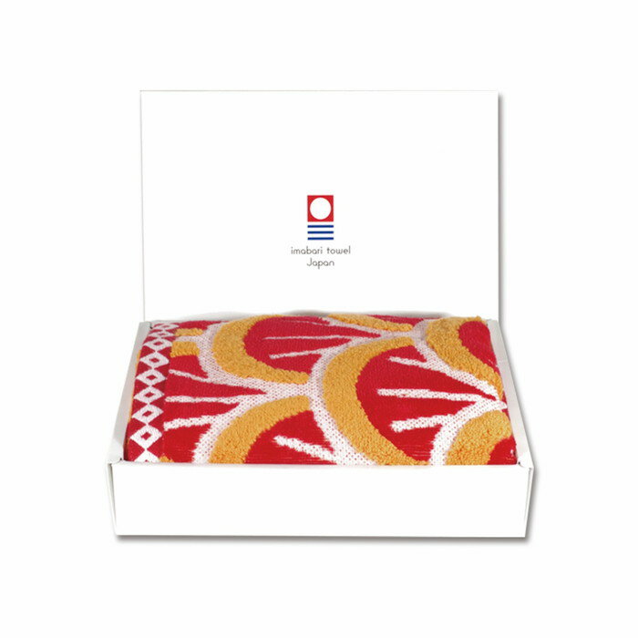 【直送品】今治タオル フェイスタオル1枚箱入 赤/青 156683/118636 タテ33cm×ヨコ81cm 綿100% こい屋 Koinobori【ヘルシ価格...